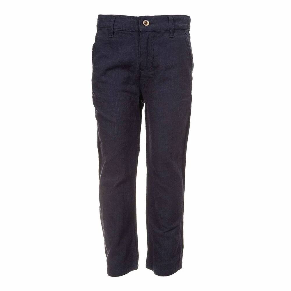 NEW APPAMAN boy's beach classic tailored pant in dark navy